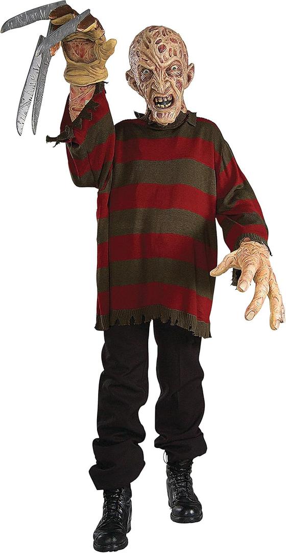 Rubie's mens Creature Reacher Deluxe Oversized Mask and Costume, Freddy Krueger, Standard XXL