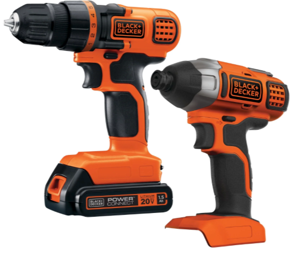 20V MAX* POWERCONNECT™ Cordless Drill and Impact Driver Combo Kit, Battery and Charger Included