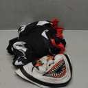 Morph Light Up Mask Kids Jester Costume Evil Clown Scary Halloween Outfit for Boys and Girls (X-Large)