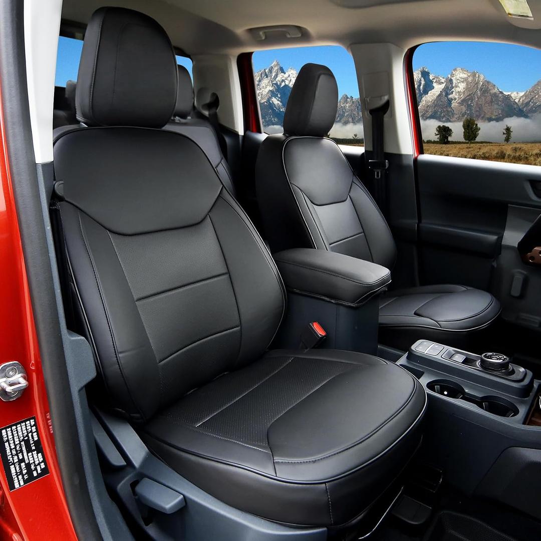 Mabett Seat Covers for Ford Maverick 5-Seat, Interior Protectors fit Maverick Accessories 2026,2022-2025, Full Protection, Pu Leather (Black)