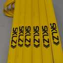 SKLZ 6X Ultra Durable Agility Hurdles - for Athletes of All Skill Levels,6pk of 6-in Tall Hurdles,Bright Yellow Color,Made of Durable, Composite Materials,Easy to Set up & Transport,Comes w/Carry Bag