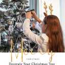 Craft String Pearls 10MM Pearl Bead, 33 Feet White Faux Pearl Garland Spool Roll Strand Wedding Party Decoration, Christmas Tree Decorations