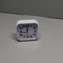 Tinload 5.5" Large Analog Alarm Clock Silent Non Ticking, Gentle Wake, Beep Sounds, Increasing Volume, Battery Operated Snooze and Manual Light, Easy Set, White (Best for Elder)