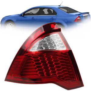Halogen Type Tail Light Left Driver Side Compatible With 2010 2011 2012 Ford Fusion Rear Lamp Rear TailLight Replacement 9E5Z13405A FO2818147