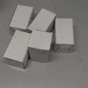 6 Pcs Apothecary Jars Glass Jars with Lids for Bathroom Holder Glass Cotton Ball Holder for Home Bathroom Farmhouse Storage Containers Makeup Organizer Decoration