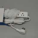 TROND 360 Rotating Flat Plug Power Strip with USB PD 20W, 5FT Flat Extension Cord Surge Protector 1300J with 9 Outlets 4 USB Ports, Wall Mountable, for Home Office Travel Dorm Room Essentials, White