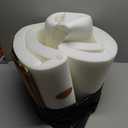 HARBOLLE Baby Ball Pit 35.4" Soft Round Memory Foam Ball Pits NOT Included Balls Indoor Outdoor Playpen for Babies Toddlers Kids Great Gift for Girls Boys, White