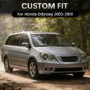 Floor Mats & Cargo Liner for Honda Odyssey 2005-2010 Full Set | All-Weather Protection Durable TPE Floor Liner Trunk Mats with Backrest Mats Accessories for Honda Odyssey 2005-2010