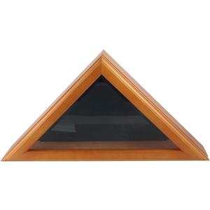 Officers Flag and Display Case, 3 by 5-Feet, Oak