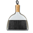 MR.SIGA Mini Dustpan and Brush Set, Portable Cleaning Brush and Dustpan Combo with Bamboo Handle, 1 Set