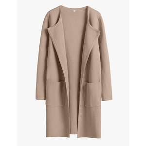 ANRABESS Women's Open Front Knit Lightweight Cardigan Casual Long Coatigan Sweater Lady Jacket Coat 2025 Fall Outerwear M