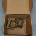 Matte Hair Clips for Women and Girls - Rectangle Small Claw Clips for Thin/Medium Fine Hair - Nonslip Jaw Clips ( Khaki, Brown)