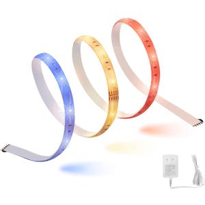 LEDVANCE SYLVANIA Smart LED WiFi Full Color Light Strip, 6.5 ft, Dimmable, Compatible with Alexa and Google Home Only - 1 Pack (75704) (Starter Kit, Color + Tunable White)