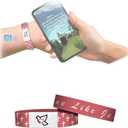 9 x Bible Verse Bracelets Christian Bracelet Wristbands with NFC (Daily Bible Verse Pink)