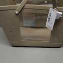 Lightweight Rubber Beach Bag XL Transparent Window Travel Tote Bags (Almond Birch)
