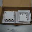 Ceramic Berry Basket, Set of 2 Fruit Bowl with Holes 4 Inch Fruit Basket for Kitchen Counter, Berry Containers for Berries, Strawberry, Grape, Cherry, White