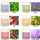 6 Pack Candles for Home Scented,Jar Candles,Lavender Candle,Aromatherapy Candle Gifts Set for Women,Long Lasting Scented Candles Gift for Birthday Mother's Thanksgiving Day Present (White)