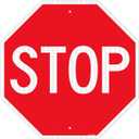 T&R Large Stop Sign Street Road Sign 24 x 24 Inches. Engineer Grade Reflective Sheeting, Rust Free Aluminum, Weather Resistant, Waterproof, Fade Resistant, 2 Pre-drilled Holes