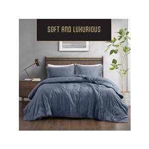 MODAVARI 3PC COMFORTER SET F/Q-BLUE