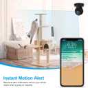wansview Cameras for Home Security, 2K IP Camera, WiFi Home Indoor Camera for Baby/Pet/Nanny, Motion Detection, 2 Way Audio Night Vision, Compatible with Alexa, with TF Card Slot and Cloud