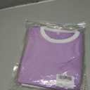PINSV Women's 2 Piece Outfits Short Sleeve Tops and Long Pants Tracksuit Lounge Sets Lilac L (Purple, L)