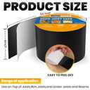 ADHES Deck Joist Tape, 4" x 50' Weather Resistance & Waterproof Butyl Joist Tape, Deck Flashing Tape, Ideal for Wood Decks Beams Roof, Outdoor Construction Use