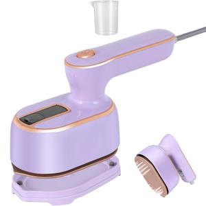 Mini Steam Iron for Clothes, Travel Steamer for Clothes Portable, Micro Steam Iron Mini Handheld Steamer Support Dry And Wet Ironing for Home Travel Purple