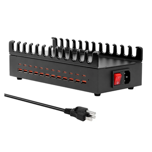 300W Charging Station for Multiple Devices, ALI SEA 24 Port USB C Fast Charging Station, Multi Device Charger Station Organizer Compatible with Cellphone, Tablet, Kindle, iPhone iPad and More