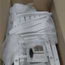 Oversized Outdoor Rocking Chair, High Back Porch Rocker Chair, HDPE All Weather Resistant Rocking Chairs for Patio,380lbs Weight Capacity, White