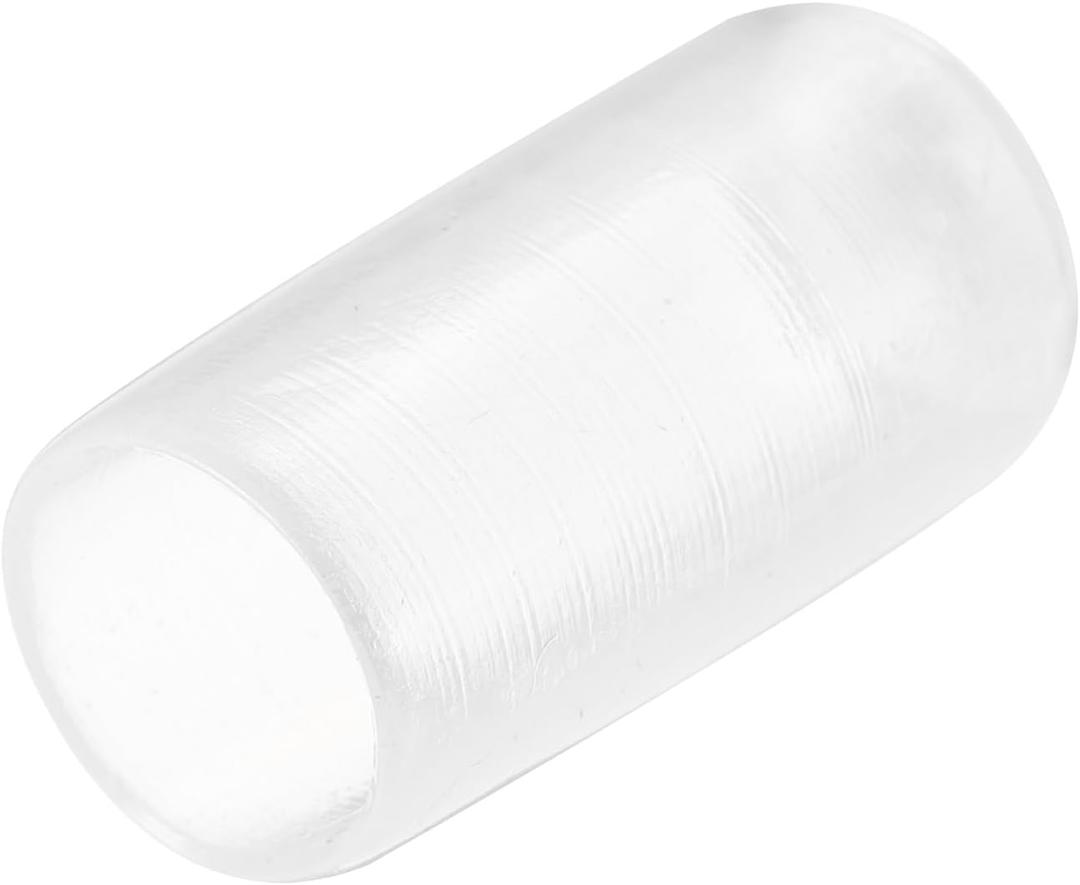 uxcell 200pcs Rubber End Caps 9.5mm(3/8") ID Vinyl Round Tube Bolt Cap Cover Screw Thread Protectors Clear