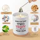 Funny 60th Birthday Gifts for Women, 10OZ 1965 60th Birthday Decorations Gift for Mom Wife Sister, Friend, Her, Him, 60 Year Old Turning Sixty Presents, Vanilla Cream Scented Candle