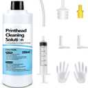 Printhead Cleaning Kit for Epson, 250mL Printer Cleaning Kit for Inkjet Printer, Print Head Cleaning Kit for HP, Print Head Cleaner for Canon Inkjet, Printer Head Cleaning Kit 250mL for Brother Inkjet