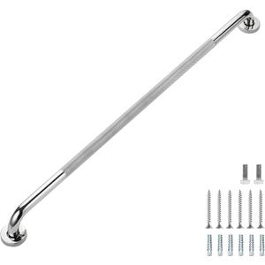 Grab Bars for Shower, 2 Pack 36-Inch Anti Slip Shower Handles for Elderly, Safety Shower Grab Bar, Stainless Steel Handicap Grab Bars for Bathroom (Polished Nickel 1" Diameter)