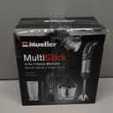 Mueller Multistick 5-in-1 Immersion Blender Handheld,12 Speed Hand Mixer-Turbo Boost,Heaviest Duty Copper Motor,Titanium reinforced Blades Hand Blender,Milk Frother Wand,Whisk,Beaker,Chopper,Grey (Gray)