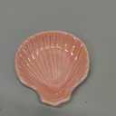 Ceramic Jewelry Tray, Decorative Trinket Dish for Rings, Earrings, Bracelet, Watch & Keys, Small Ceramic Jewelry Holder for Vanity, Dresser & Home Decor (Shell Pearl Pink)