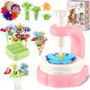 VoyCliza Flower Craft Kit for Girls Ages 4-8  DIY Bouquet Maker Toy with Wrapping Paper, Creative Art Birthday Gift for Kids, Educational Craft Toys for Girls Age 5 6 7