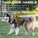 Dog Harness for Large Dogs Heavy Duty, No Pull Tactical Dog Harness with Molle System, Easy On and Off Service Dog Vest, Breathable Padded, Adjustable Reflective Pet Vest for Walking Hiking Training, XL(Neck:21-32",Chest:26-39"),75-135 lbs, Desert Camo
