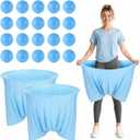 22 Pcs Funny Baby Shower Games Oversized Diaper Toss Game How Many Balls Can You Catch in Your Big Diaper Gender Reveal Party Game for Adults (Blue Ball)