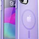 MOCCA Strong Magnetic for iPhone 12 Case/iPhone 12 Pro Case, [Compatible with Magsafe][Mil-Grade Drop Protection] Slim Shockproof Translucent Protective Phone Case for iPhone 12/12 Pro, Light Purple