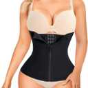 LODAY Waist Trainer Corset for Women Tummy Control Sport Workout Body Shaper Black (X-Large, Black Without Strap)