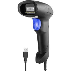 Netum Scan USB 1D Barcode Scanner, Handheld Wired CCD Barcode Reader Supports Screen Scan UPC Bar Code Reader for Warehouse, Library, Supermarket