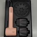 AINA Hair Dryer,Blow Dryer with Diffuser Brush Comb for Women  BLDC Hair Dryer  Brushless Motor, 110,000 RPM Lightweight,Ionic Travel, 3 Magnetic Attachments 110V/ALCI(Baby Pink)