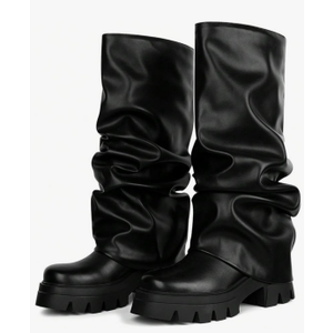 PU Leather Grunge Y2K Punk Chunky Platform Knee High Boots for Women Fashion Fold Over Wedge Heels for Walking Party Commuting or Date Night Outfits
6 PU Leather Grunge Y2K Punk Chunky Platform Knee High Boots for Women Fashion Fold Over Wedge Heels for Walking Party Commuting or Date Night Outfits
6