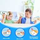 CVC Word Games, Flash Cards, Phonics and Speech Therapy Toys for Toddlers and Kids - Learn to Read, Spelling and Reading Learning Activities - Kindergarten Preschool Educational Toy