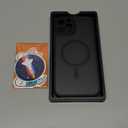 CANSHN Magnetic Compatible with iPhone 12 Pro Max Case, Upgraded [Full Camera Protection] [Compatible with Magsafe] [Translucent Matte] Shockproof Protective Phone Cover 6.7 Inch - Black