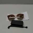 Livho Polarized Sunglasses, Retro & Oversized Shades for Women with Round Lenses (Transparent Brown/Brown)