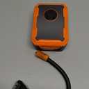 Portable Air Pump for Car Tires, 150 PSI Tire Inflator Cordless with LED Light, Rechargeable Auto Shut-off Air Compressor 2X Fast Inflation Tire Pumps for Car Bike Motorcycle Ball, Christmas Gift (Black&orange)