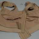 BRABIC Front Closure Bras for Women Post Surgery Compression Mastectomy Surgical Support Wireless Full Coverage Bra (Medium, Light Brown)