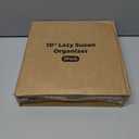 LAMU 2 Pack Lazy Susan Organizer, 10'' Lazy Susan Turntable for Cabinet, Table Top, Refrigerator, Kitchen, Pantry Fridge Organizers and Storage, Rotating Spice Organizer, Oak