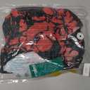 VATPAVE Mens Hawaiian Shirts Button Down Short Sleeve Shirts L BlackRed (L)